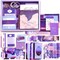 348 PCS Aesthetic Journaling Kit (Moonlight) 9.17 x 7.28 x 0.75 inches